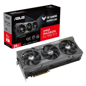 ASUS TUF Gaming AMD Radeon RX 7900 XTX OC Edition 24GB GDDR6 Gaming grafische kaart (PCIe 4.0, 24GB GDDR6 geheugen, 1x HDMI 2.1, 3x DisplayPort 2.1, GPU Tweak III,...