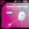 ASUS TUF Gaming H1 Gen II Hatsune Miku Edition (Bedrade USB-A50mm, 40 mm Essence Drivers, Virtual 7.1 Surround Sound, TeamSpeak-gecertificeerde microfoon, lichtgewicht 297 g,...