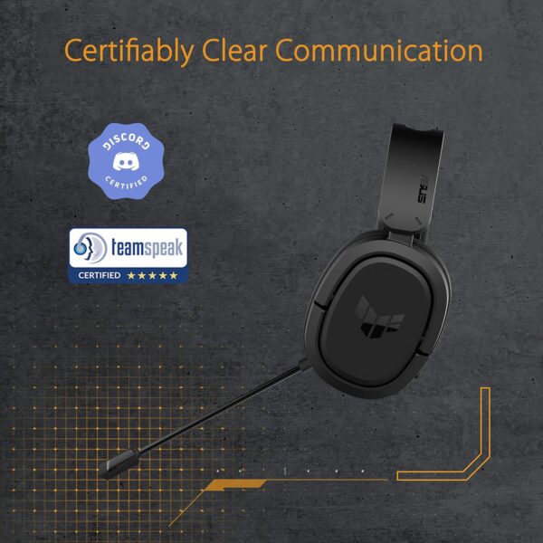 ASUS TUF Gaming H3 Gun Metal Gaming Headset with virtual 7.1 Surround, Tough stainless-steel headband and fast cooling ear cushions for PC, PS4, Xbox One and Nintendo Switch