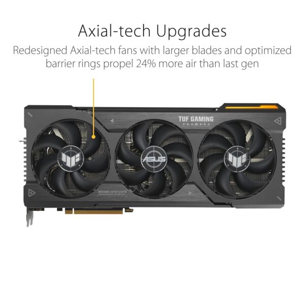 ASUS TUF Gaming Radeon RX 7700 XT OC Edition 12GB GDDR6 Gaming grafische kaart (AMD Radeon RX7700XT, PCIe 4.0, 1x HDMI 2.1, 3X DisplayPort 2.1, TUF-RX7700XT-O12G-GAMING)