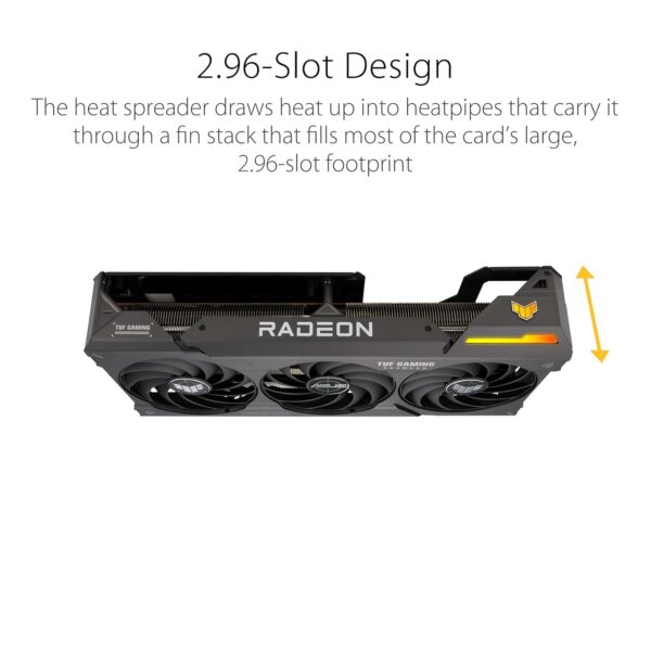 ASUS TUF Gaming Radeon RX 7700 XT OC Edition 12GB GDDR6 Gaming grafische kaart (AMD Radeon RX7700XT, PCIe 4.0, 1x HDMI 2.1, 3X DisplayPort 2.1, TUF-RX7700XT-O12G-GAMING)