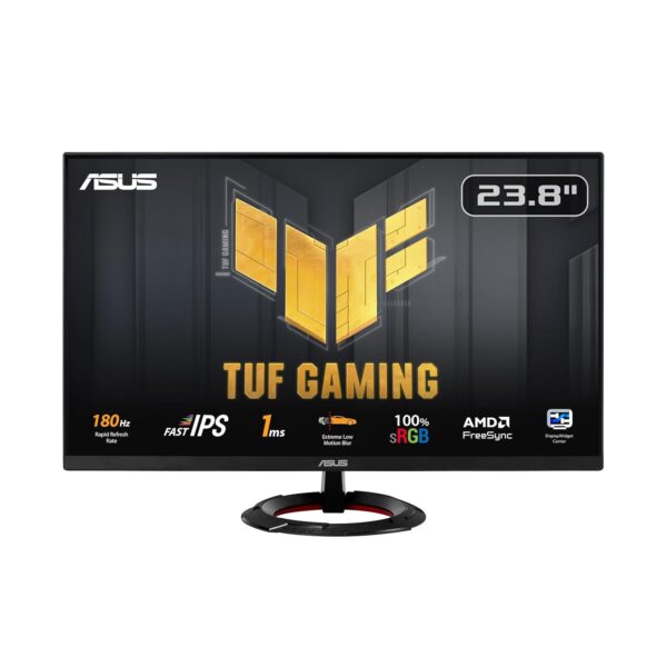 ASUS TUF Gaming VG249Q3R 23,8-inch gaming-monitor (Full HD(1920x1080), 180Hz, Snelle IPS, Extreme Low Motion Blur, 1ms (GTG), FreeSync, Variable Overdrive, 100 procent sRGB)