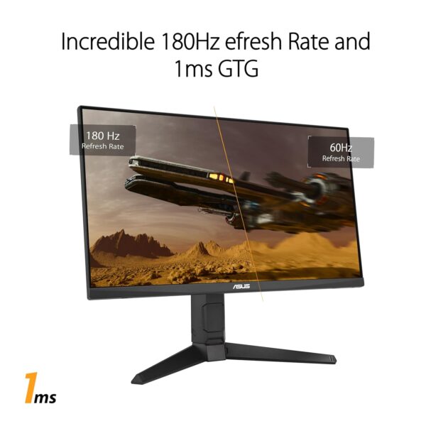ASUS TUF Gaming VG249QL3A, 24 inch Full HD Monitor, 180 Hz, 1ms GtG, G-Sync, FreeSync, AdaptiveSync, ELMB, GameFast Input, Fast-IPS-paneel, 16:9, 1920 x 1080, DP, HDMI,...