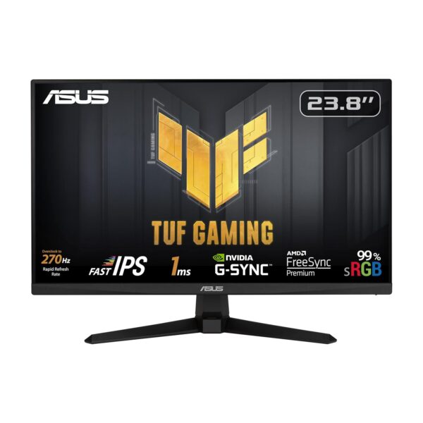 ASUS TUF Gaming VG249QM1A - Ecran PC Gamer Esport 23,8" FHD - Dalle IPS - 270Hz - 1ms - 16:9-1920x1080 - Display Port et HDMI - Haut-parleurs - AMD FreeSync - Compatible G-Sync...