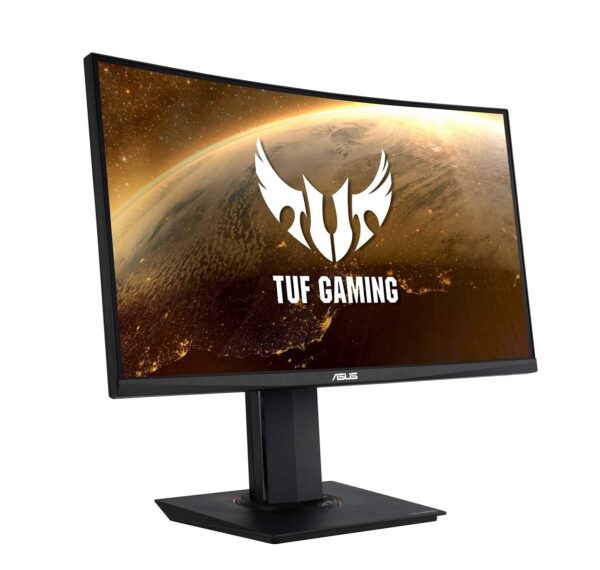 ASUS TUF Gaming VG24VQ Curved Gaming Monitor, 61 cm (24 inch), FHD (1920 x 1080, 144 Hz, 1 ms, Adaptive-Sync/FreeSync, Extreme Low Motion Blur, FreeSync, 1500R, Shadow Boost,...