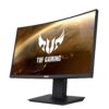 ASUS TUF Gaming VG24VQ Curved Gaming Monitor, 61 cm (24 inch), FHD (1920 x 1080, 144 Hz, 1 ms, Adaptive-Sync/FreeSync, Extreme Low Motion Blur, FreeSync, 1500R, Shadow Boost,...