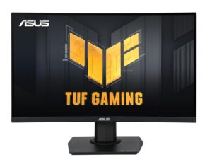 ASUS TUF Gaming VG24VQER 24 inch gebogen gaming-monitor (Full HD, 180 Hz, ELMB Sync, FreeSync, 1ms reactietijd, HDMI, DisplayPort)