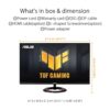 ASUS TUF Gaming VG279Q3R Gaming Monitor - 27 inch, Full HD (1920x1080), 180Hz, Fast IPS, Extreme Low Motion Blur™, 1ms (GTG), FreeSync™, Variabele Overdrive, 100% sRGB
