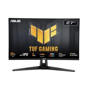 ASUS TUF Gaming VG279QM1A 27 inch Gaming Monitor (Full HD (1920x1080), 280Hz (OC), Fast IPS, ELMB Sync, 1ms (GTG), Freesync Premium, G-Sync compatibel, variabele overdrive, 100%...