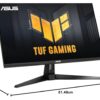 ASUS TUF Gaming VG279QM1A 27 inch Gaming Monitor (Full HD (1920x1080), 280Hz (OC), Fast IPS, ELMB Sync, 1ms (GTG), Freesync Premium, G-Sync compatibel, variabele overdrive, 100%...