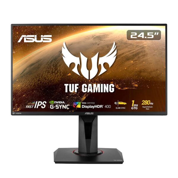ASUS TUF Gaming VG27AQ1A - PC-monitor voor gamer Esport 27 inch WQHD - IPS-paneel - 16:9-170Hz - 1ms - 2560x1440 - DisplayPort & 2X HDMI - Speaker - Nvidia G-Sync - ELMB - HDR 10