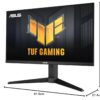 ASUS TUF Gaming VG27AQ3A 27 inch gaming monitor (QHD (2560x1440), 180Hz, Fast IPS, ELMB Sync, 1ms (GTG), Freesync Premium, G-Sync compatibel, variabele overdrive, 130% sRGB)