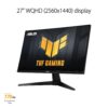 ASUS TUF Gaming VG27AQA1A | 27 inch WQHD Monitor | 170 Hz, 1ms MPRT, FreeSync Premium, HDR 10 | VA Panel, 16:9, 2560x1440, DisplayPort, HDMI, Speaker