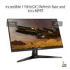 ASUS TUF Gaming VG27AQA1A | 27 inch WQHD Monitor | 170 Hz, 1ms MPRT, FreeSync Premium, HDR 10 | VA Panel, 16:9, 2560x1440, DisplayPort, HDMI, Speaker