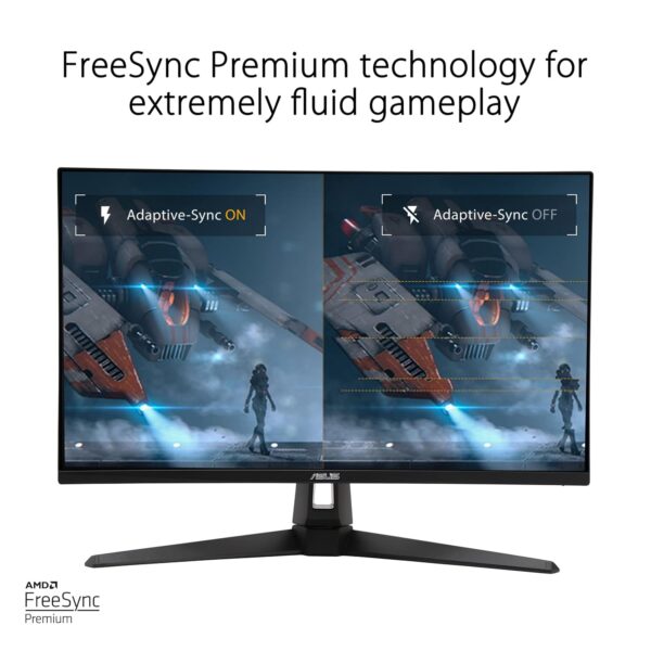 ASUS TUF Gaming VG27AQA1A | 27 inch WQHD Monitor | 170 Hz, 1ms MPRT, FreeSync Premium, HDR 10 | VA Panel, 16:9, 2560x1440, DisplayPort, HDMI, Speaker