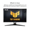 ASUS TUF Gaming VG27AQA1A | 27 inch WQHD Monitor | 170 Hz, 1ms MPRT, FreeSync Premium, HDR 10 | VA Panel, 16:9, 2560x1440, DisplayPort, HDMI, Speaker