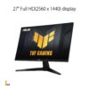 ASUS TUF Gaming VG27AQM1A 27-inch gamingmonitor (QHD(2560x1440), 260Hz(OC), ELMB Sync, 1ms (GTG), Freesync Premium, G-Sync-compatibel, Variable Overdrive, 90% DCI-P3