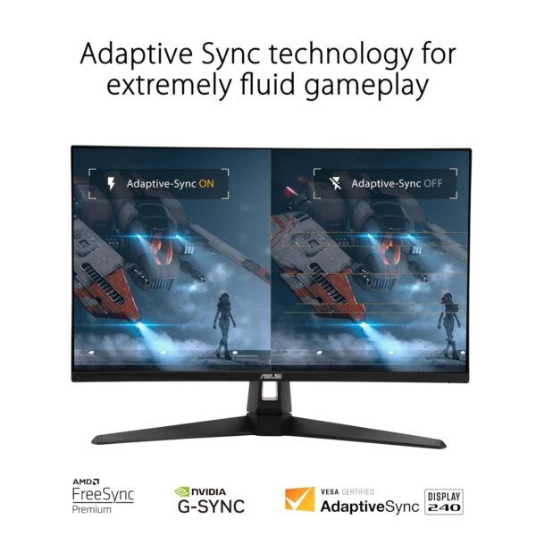 ASUS TUF Gaming VG27AQM1A 27-inch gamingmonitor (QHD(2560x1440), 260Hz(OC), ELMB Sync, 1ms (GTG), Freesync Premium, G-Sync-compatibel, Variable Overdrive, 90% DCI-P3