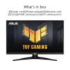 ASUS TUF Gaming VG32AQA1A - 31,5 inch WQHD-monitor - 170 Hz, 1 ms GtG, compatibel met FreeSync Premium en G-Sync, DisplayHDR 400 - Snel IPS-paneel, 16/9, 2560x1440, DP, HDMI,...