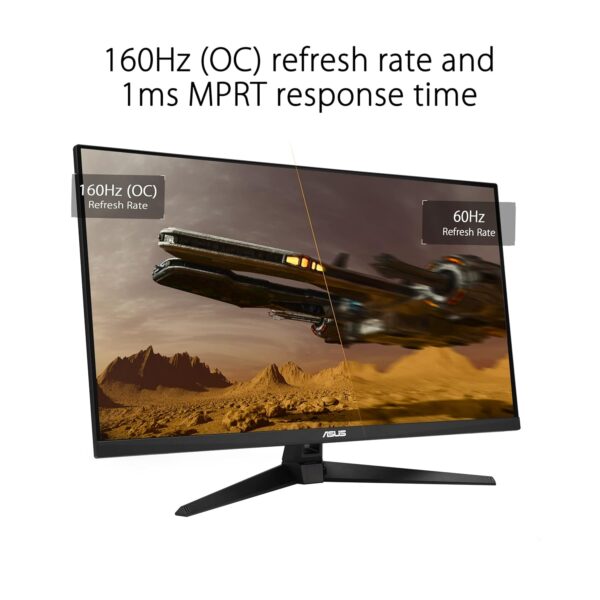ASUS TUF Gaming VG32UQA1A - 31,5 Zoll 4K UHD Monitor - 160 Hz, 1ms MPRT, FreeSync, GameFast Input, DisplayHDR 400 - VA Panel, 16:9, 3840x2160, DP 1.4 DSC, HDMI 2.1, USB