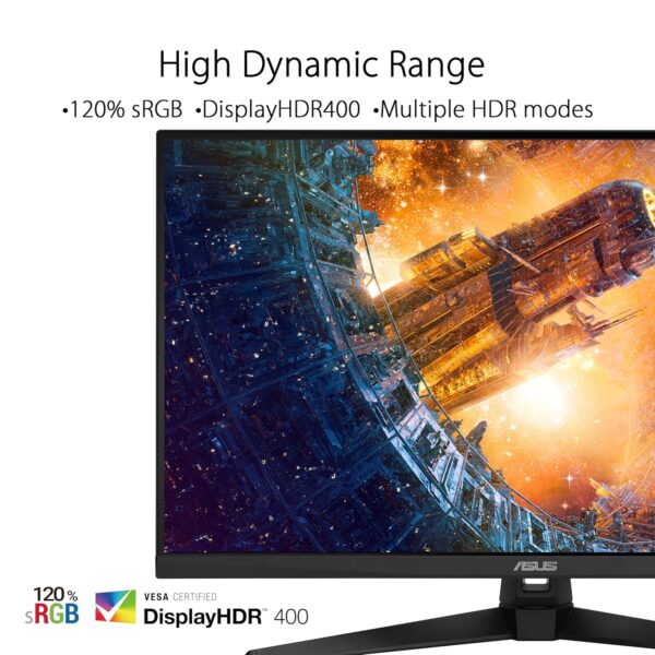 ASUS TUF Gaming VG32UQA1A - 31,5 Zoll 4K UHD Monitor - 160 Hz, 1ms MPRT, FreeSync, GameFast Input, DisplayHDR 400 - VA Panel, 16:9, 3840x2160, DP 1.4 DSC, HDMI 2.1, USB
