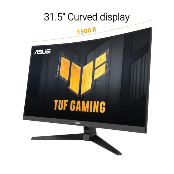 ASUS TUF Gaming VG32WQ3B 31,5 inch gaming monitor (QHD, gebogen, 180 Hz, ELMB, FreeSync, 1ms GTG (minimaal 0,5 ms), 90% DCI-P3, HDR, DisplayWidget Center)