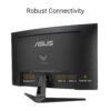 ASUS TUF Gaming VG32WQ3B 31,5 inch gaming monitor (QHD, gebogen, 180 Hz, ELMB, FreeSync, 1ms GTG (minimaal 0,5 ms), 90% DCI-P3, HDR, DisplayWidget Center)