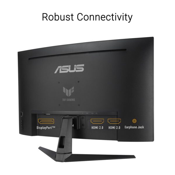 ASUS TUF Gaming VG32WQ3B 31,5 inch gaming monitor (QHD, gebogen, 180 Hz, ELMB, FreeSync, 1ms GTG (minimaal 0,5 ms), 90% DCI-P3, HDR, DisplayWidget Center)