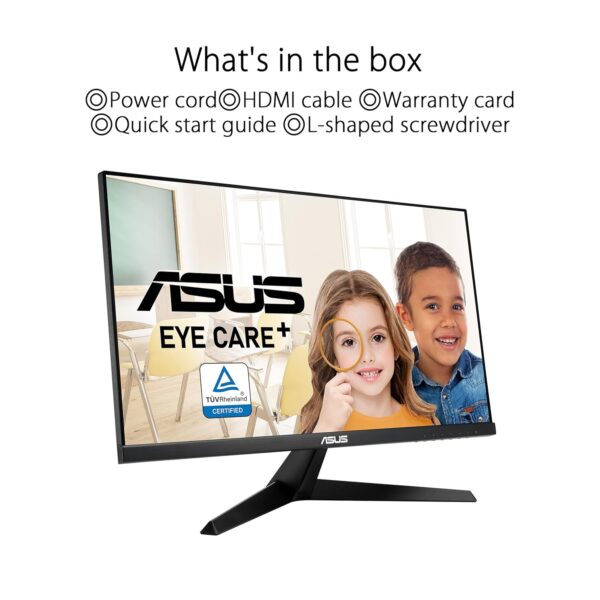 ASUS VY249HGE 24 inch Eye Care Gaming Monitor (FHD (1920 x 1080), IPS, 144Hz, IPS, SmoothMotion, 1ms (MPRT), FreeSync Premium, Eye Care Plus-technologie, blauwlichtfilter,...