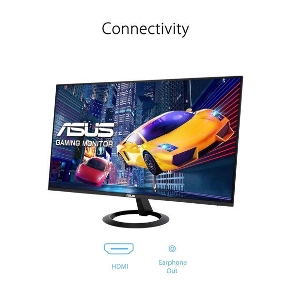 ASUS VZ24EHF 24 inch Eye Care Gaming Monitor (IPS, Full HD, frameloos, 100Hz, Adaptive-Sync, 1ms MPRT, HDMI, blauwlichtfilter, Flicker-Free technologie, wandmontage)