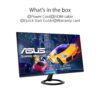 ASUS VZ27EHF 27 Zoll Eye Care Gaming Monitor (Full HD (1920 x 1080), IPS, rahmenlos, 100Hz, Adaptive-Sync, 1ms MPRT, HDMI, Low Blue Light, Flicker Free,
