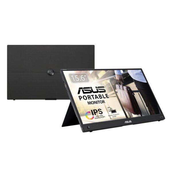 ASUS Zenscreen MB16ACV – laptopscherm 15,6 inch FHD – gaming of gaming – stroomvoorziening en weergave via USB-C of USB-A – IPS-plaat – 1920 x 1080 – 250 cd/m² – Flicker Free