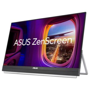 ASUS ZenScreen MB229CF portable monitor – 22-inch (21.5 viewable) FHD (1920 x 1080), IPS technology, 100Hz, USB-C® PD 60W, speakers, carrying handle/kickstand design, C-clamp,...