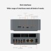 Beelink EQR6 Mini PC, AMD Ryzen 5 6600U(6C/12T to 4.5Ghz), 24GB LPDDR5 RAM 500GB PCIe4.0 SSD Mini Computer, WiFi6, BT5.2, Dual HDMI, Dual 1000M LAN, USB3, Type-C