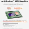 Beelink EQR6 Mini PC, AMD Ryzen 9 6900HX (8C/16T up to 4.9Ghz), 32G DDR5 RAM 500GB PCIe4.0 SSD Mini Computer, WiFi6, BT5.2, Dual HDMI, Dual 1000M LAN, USB3.2, Type-C