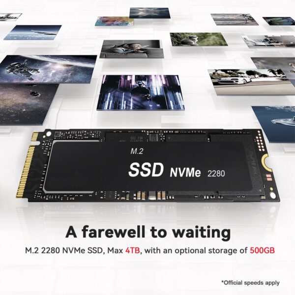 Beelink SER5 Mini PC, AMD Ryzen 5 5500U (6 Cores/12 Threads) up to 4.0GHz, Mini Computer with 32GB DDR4 RAM, 500GB NVME SSD, Micro PC with Dual Display 4K@60Hz, RJ45...