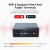 Beelink SER5 Pro Mini PC, AMD Ryzen 7 Pro 5825U 8-core 16-thread up to 4.5GHz, 16GB RAM, 500GB SSD, 4K display at 60Hz with support for up to 3 displays (HDMI/DP/Type-C)