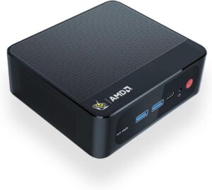 Beelink SER5 Pro Mini PC, AMD Ryzen 7 Pro 5825U 8-core 16-thread up to 4.5GHz, 16GB RAM, 500GB SSD, 4K display at 60Hz with support for up to 3 displays (HDMI/DP/Type-C)