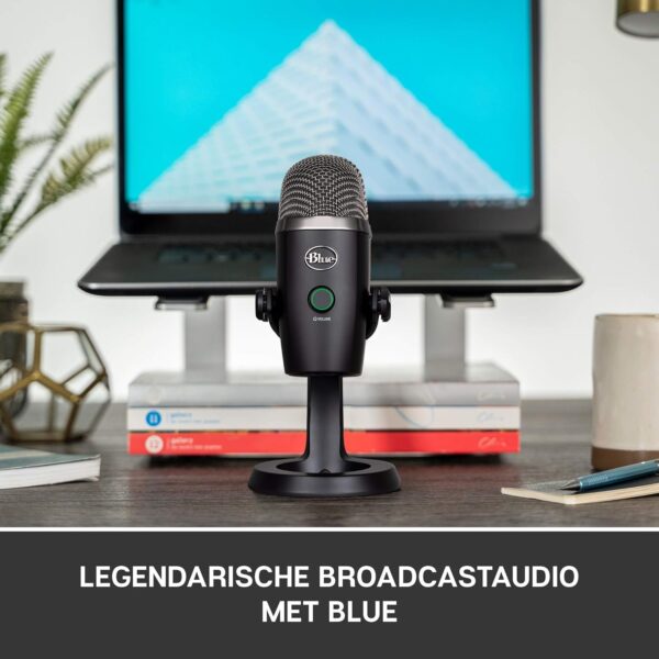 Blue Microphones Yeti Nano Premium - Professional Condenser USB Microphone with Multiple Pickup and Monitoring Patterns, Latency-Free, for Recording and streaming on PC and Mac,...