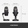 Blue Microphones Yeti Nano Premium - Professional Condenser USB Microphone with Multiple Pickup and Monitoring Patterns, Latency-Free, for Recording and streaming on PC and Mac,...