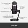 Blue Microphones Yeti Nano Premium - Professional Condenser USB Microphone with Multiple Pickup and Monitoring Patterns, Latency-Free, for Recording and streaming on PC and Mac,...