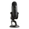 Blue Microphones Yeti - USB Microphone for Recording and streaming on PC and Mac, 3 Condenser capsules, 4 Pick-Up Patterns, Headphone Output and Volume Control, Black (Blackout)