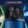 Blue Yeti USB Microphone for Recording, Streaming, Gaming, Podcasting, Condenser Mic for Laptop or Computer, PC and Mac, Blue VO!CE Effects, Adjustable Stand, Plug and Play - Blue