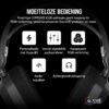 Corsair CA-9011295-EU HS80 MAX WIRELESS Multiplatform Gaming Headset met Bluetooth - Dolby Atmos - Microfoon van Uitzendkwaliteit - iCUE Compatibel - PC Mac PS5 PS4 Mobiel -...