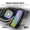 Corsair CMN16GX4M2Z3200C16W VENGEANCE RGB RT 16GB (2x8GB) DDR4 3200 (PC4-25600) C16 1.35V Desktop Memory,White