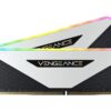 Corsair CMN16GX4M2Z3200C16W VENGEANCE RGB RT 16GB (2x8GB) DDR4 3200 (PC4-25600) C16 1.35V Desktop Memory,White