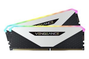 Corsair CMN16GX4M2Z3200C16W VENGEANCE RGB RT 16GB (2x8GB) DDR4 3200 (PC4-25600) C16 1.35V Desktop Memory,White