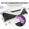 Corsair CMN16GX4M2Z3200C16W VENGEANCE RGB RT 16GB (2x8GB) DDR4 3200 (PC4-25600) C16 1.35V Desktop Memory,White