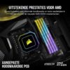 Corsair CMN16GX4M2Z3600C16 VEngsEANCE RGB RT 16GB (2x8GB) DDR4 3600 (PC4-28800) C16 1.35V Desktop Memory,Black