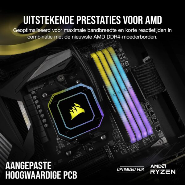 Corsair CMN16GX4M2Z3600C16 VEngsEANCE RGB RT 16GB (2x8GB) DDR4 3600 (PC4-28800) C16 1.35V Desktop Memory,Black